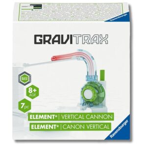 Ravensburger - Gravitrax Vertical Cannon | Pista Biglie Con 7 Pezzi | Rompicapo Bambini