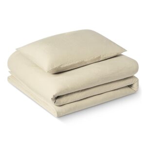 Amazon Basics Set Copripiumino Singolo in Microfibra Spazzolata