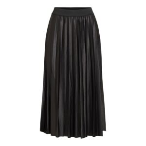 Vila Nitban Coated Midi Skirt