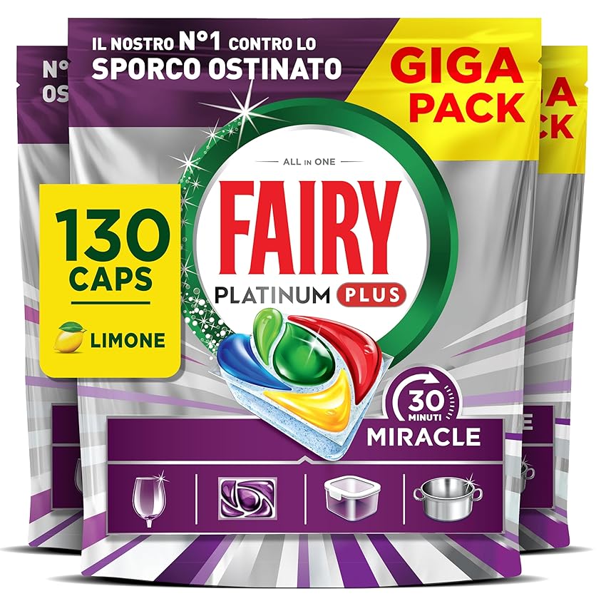 Fairy 30 Minuti Miracle Detersivo Pastiglie Lavastoviglie
