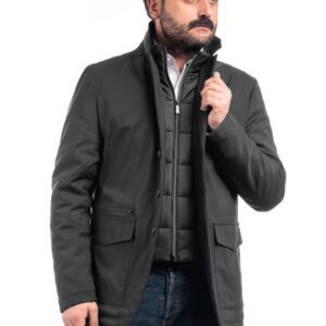 Piumino Uomo Invernale Sartoriale Giubbotto Imbottito Giubbino Elegante VEQUE