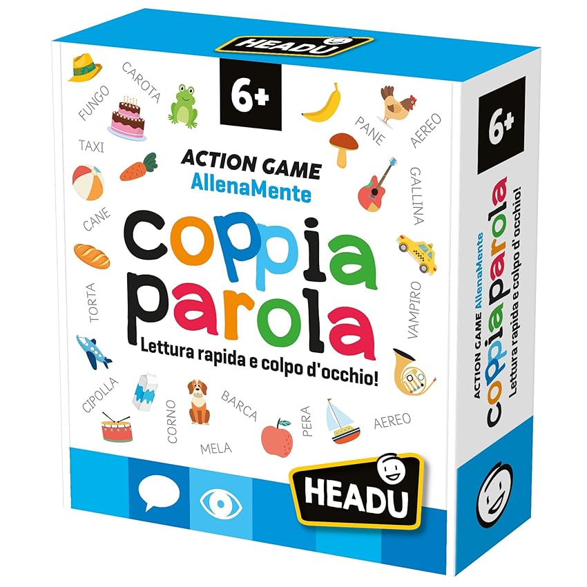 HEADU - Coppia Parola - Un gioco Di Lettura Rapida e Colpo D'Occhio | Giochi Educativi 5 6 7 8 Anni HEADU - Coppia Parola - Un gioco Di Lettura Rapida e Colpo D'Occhio | Giochi Educativi 5 6 7 8 Anni