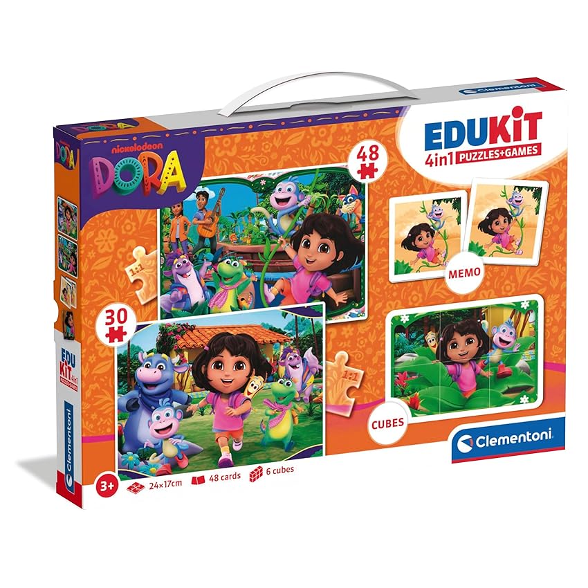 Clementoni Edukit - Dora l'Esploratrice 4 in 1 Clementoni Edukit - Dora l'Esploratrice 4 in 1