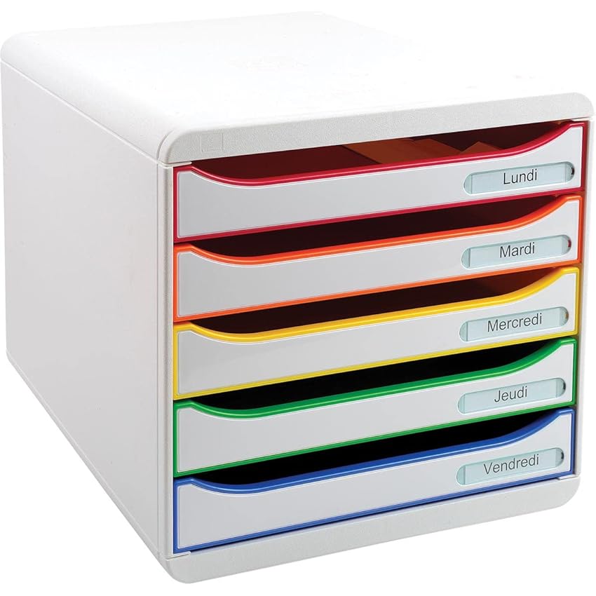 Exacompta 309913D Cassettiera BIG-BOX PLUS BLACK OFFICE Exacompta 309913D Cassettiera BIG-BOX PLUS BLACK OFFICE