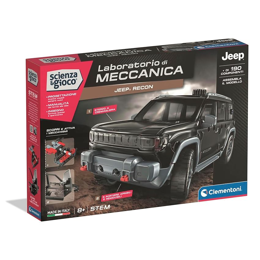 Clementoni Scienza e Gioco Laboratorio di Meccanica - Macchina Jeep Recon