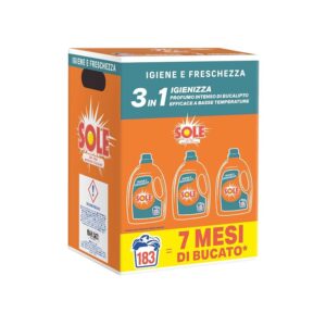 Sole Detersivo Lavatrice Igiene e Freschezza 183 Lavaggi