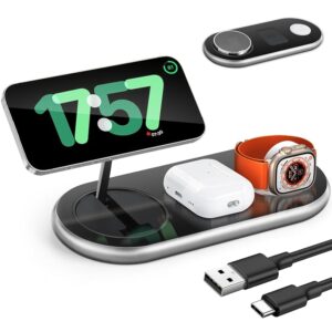 LOOWARTS Compatibile con Caricatore Wireless iphone 3 in 1