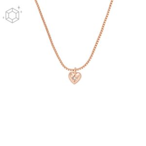 Collana Donna FOSSIL TRUE LOVE JFS00610791 Argento 925% Rosè Cuore