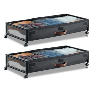 VEVOR Contenitore Sottoletto 915 x 460 x 185 mm Contenitori Sottoletto con Quattro