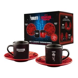 Bialetti Set 2 Tazzine con Piattini Stranger Things