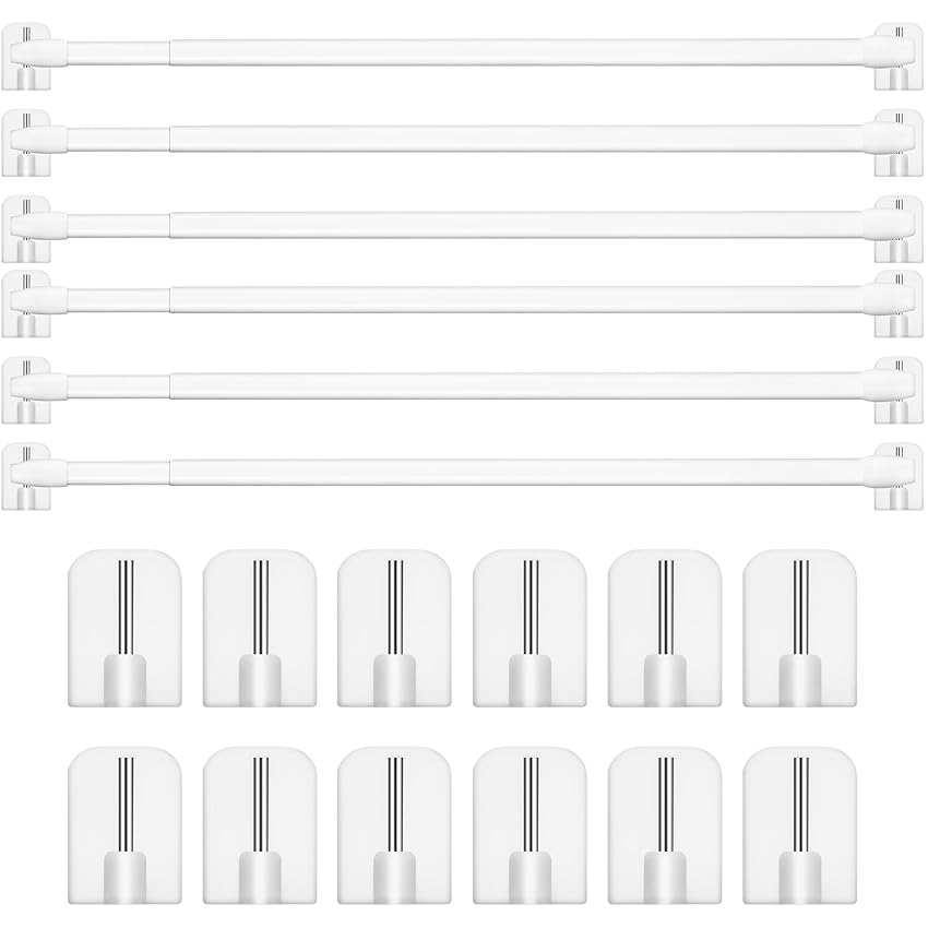 6PCS Bastone Tenda Estensibile Regolabile 30-50cm 6PCS Bastone Tenda Estensibile Regolabile 30-50cm