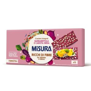 Misura Crackers Integrali con Barbabietola e Carota Nera Fibrextra | 15% di Fibre