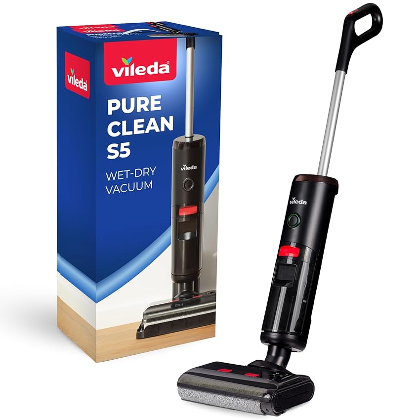 Vileda PureClean S5 | aspirapolvere lavapavimenti senza fili per sporco liquido e Vileda PureClean S5 | aspirapolvere lavapavimenti senza fili per sporco liquido e