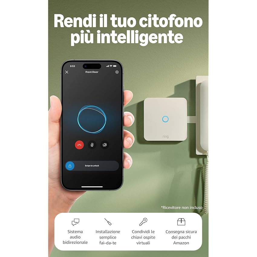 Ring Intercom Audio | Rendi il tuo citofono più intelligente | Audio in streaming