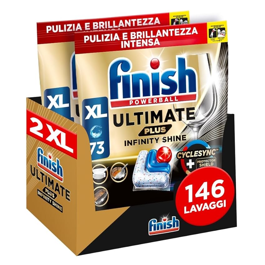 Finish Ultimate PLUS Infinity Shine Pastiglie Lavastoviglie