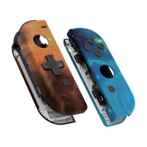 eXtremeRate Cover Tasti Scocca Pulsanti Custodia Shell Case DIY Ricambio per Nintendo