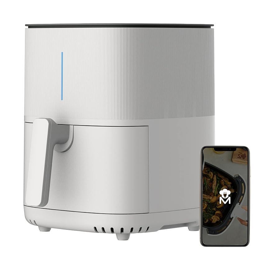 MasterPro I-Rocket 500 | Friggitrice ad Aria | Bianco | Capacità di 5 L e 1500 W di MasterPro I-Rocket 500 | Friggitrice ad Aria | Bianco | Capacità di 5 L e 1500 W di