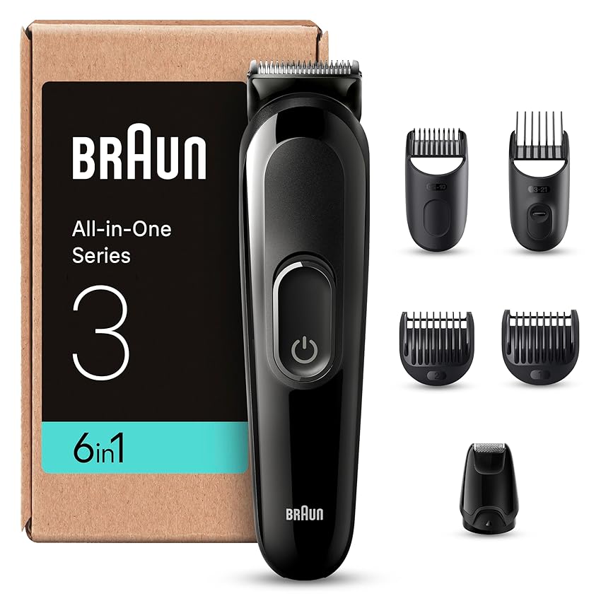 Braun Regolabarba Tagliacapelli Uomo Rasoio Elettrico Barba