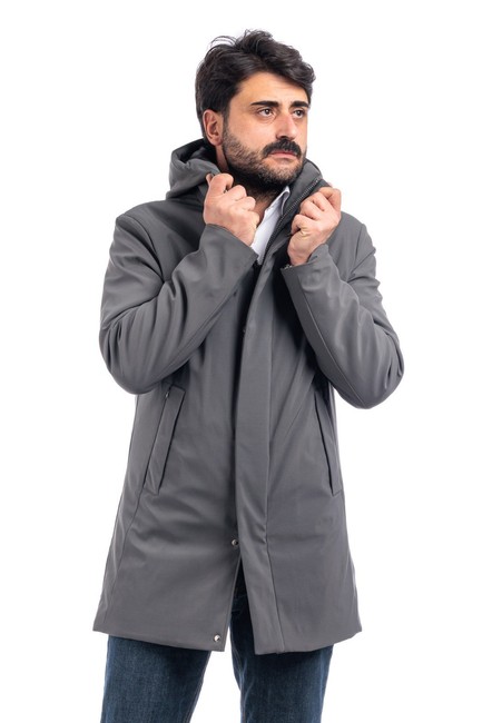 Giubbotto Uomo Invernale Giubbino Con Cappuccio Cappotto Elegante Piumino VEQUE