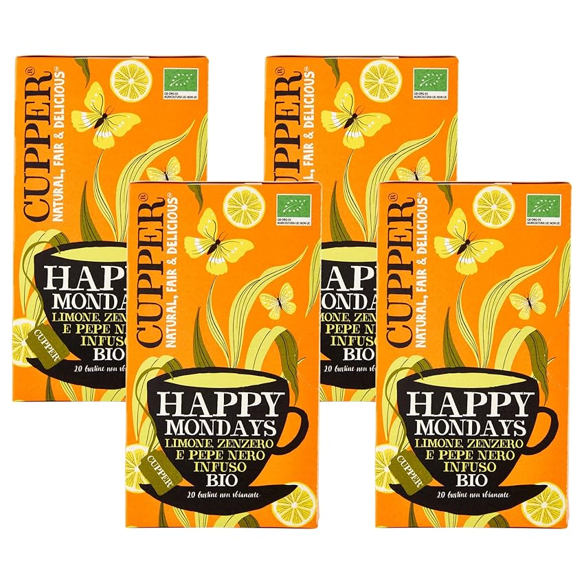 CUPPER Happy Mondays Infuso Biologico con Limone