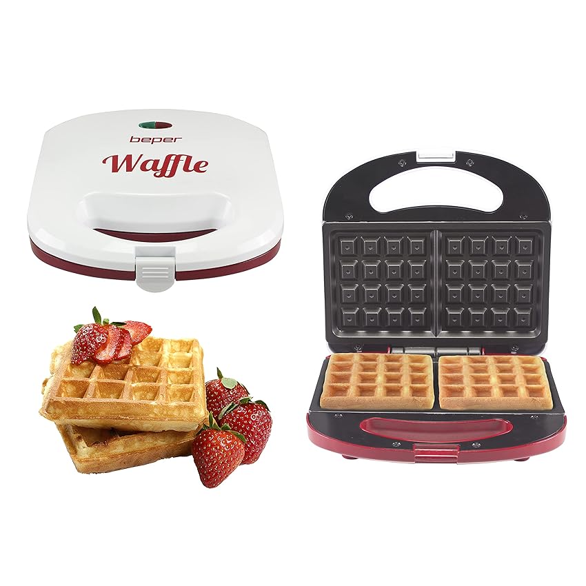 BEPER BT.602H Waffle Maker con Piastre Antiaderenti