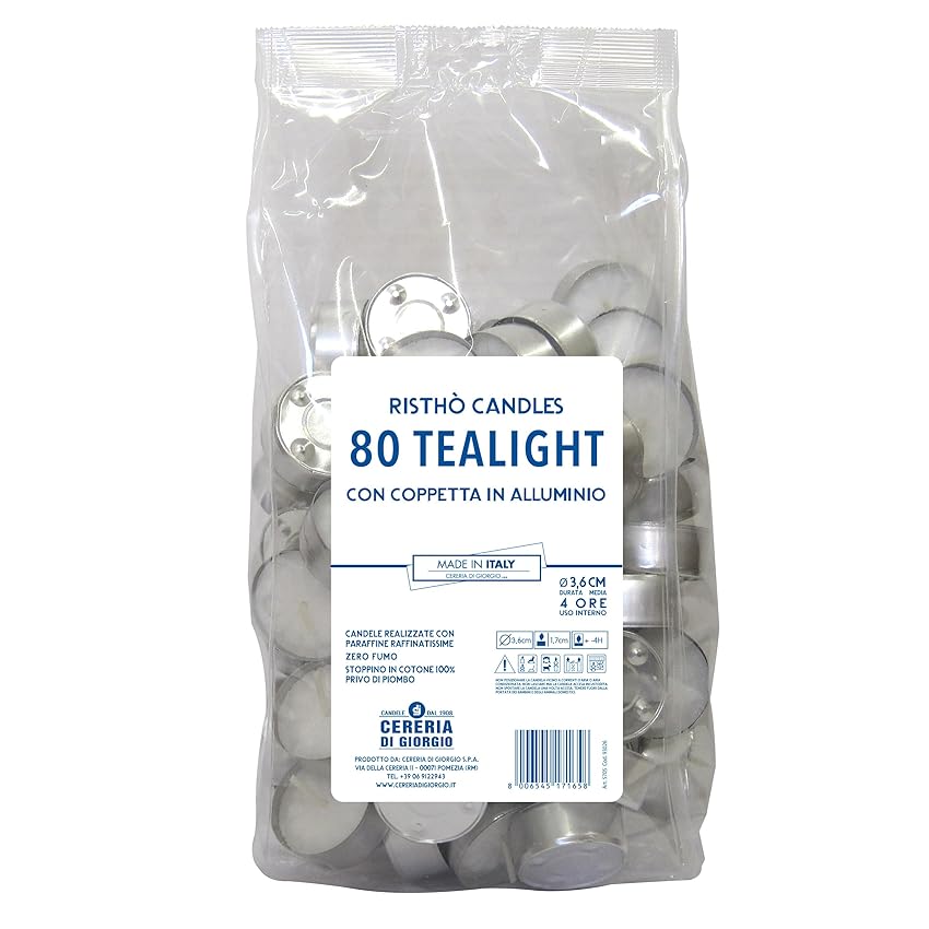 Cereria di Giorgio Tealight Diametro 3 Cereria di Giorgio Tealight Diametro 3