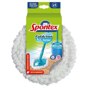 Spontex Full Action Corner Sistema di mocio ricambio Raggiunge gli angoli più stretti