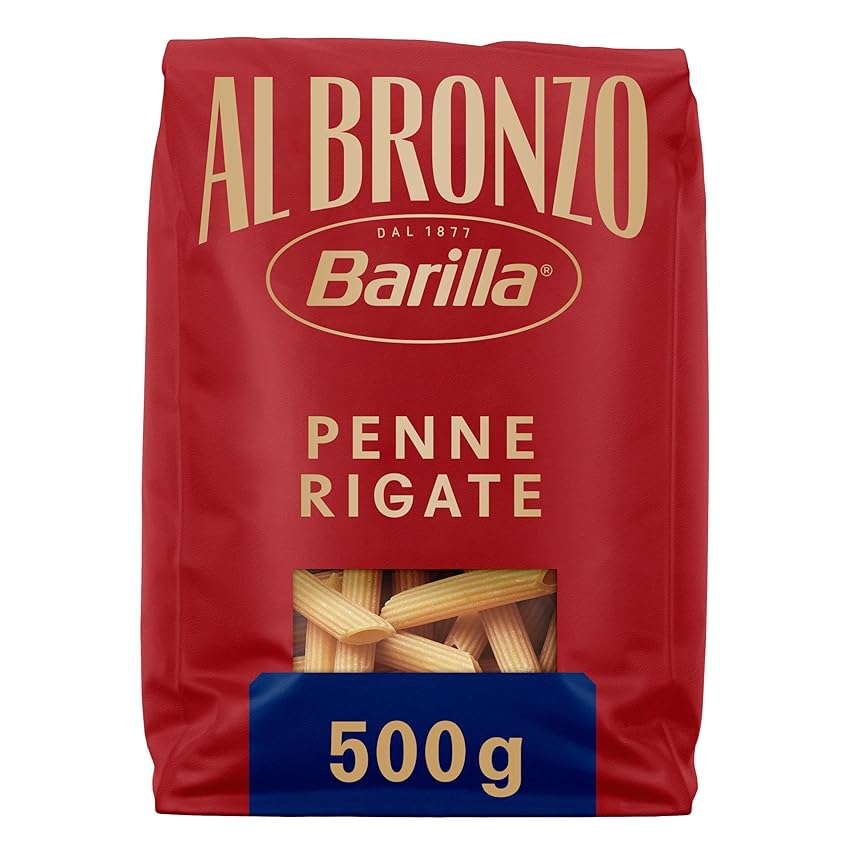Barilla Pasta Al Bronzo Penne Rigate 100% Grano Italiano Barilla Pasta Al Bronzo Penne Rigate 100% Grano Italiano