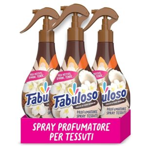 Fabuloso Spray Profumatore per Tessuti Cocco e Fiori Bianchi 250 ml