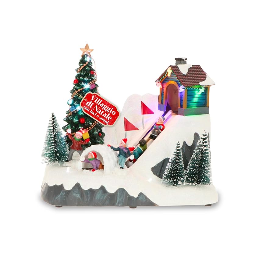 Avilia – Villaggio di Natale Glimmerpine Animato con Pista da Sci in Movimento Avilia – Villaggio di Natale Glimmerpine Animato con Pista da Sci in Movimento
