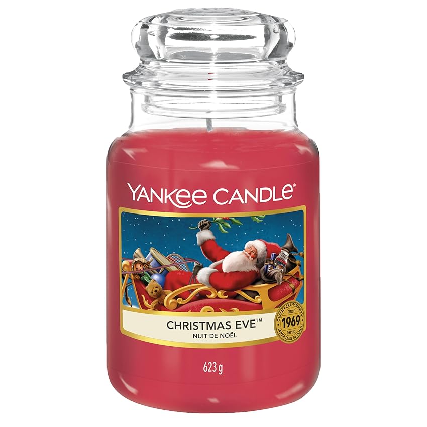 Yankee Candle Scented Candle | Candela in giara grande della Vigilia di Natale | Candele