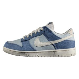NIKE Wmns Dunk Low Smokey Blue/Pale Ivory-Denim Turq-Ochre 36.5 EU