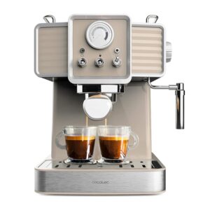 Cecotec Macchina da Caffè Espresso Power Espresso 20 Tradizionale Light Beige. 1350 W
