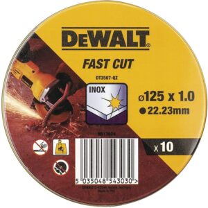 DEWALT DISCO HIGH PERFORMANCE TAGLIO INOX - PIATTO - IN SCATOLA DI METALLO
