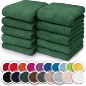 NatureMark Set da 10 panni in spugna per viso e mani – 100% cotone
