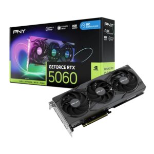 PNY Scheda Grafica GEFORCE RTX™ 5060 8GB ARGB Overclocked Triple Fan DLSS 4