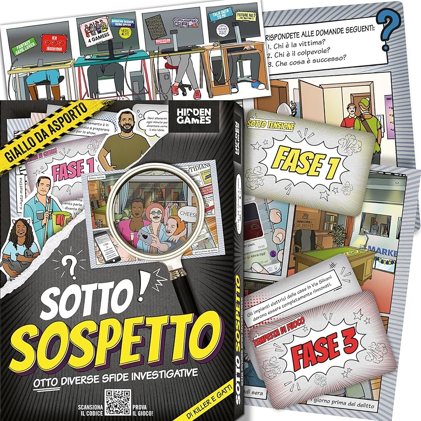Hidden Games – Sotto! Sospetto – Italiano – Gioco investigativo realistico ed emozionante