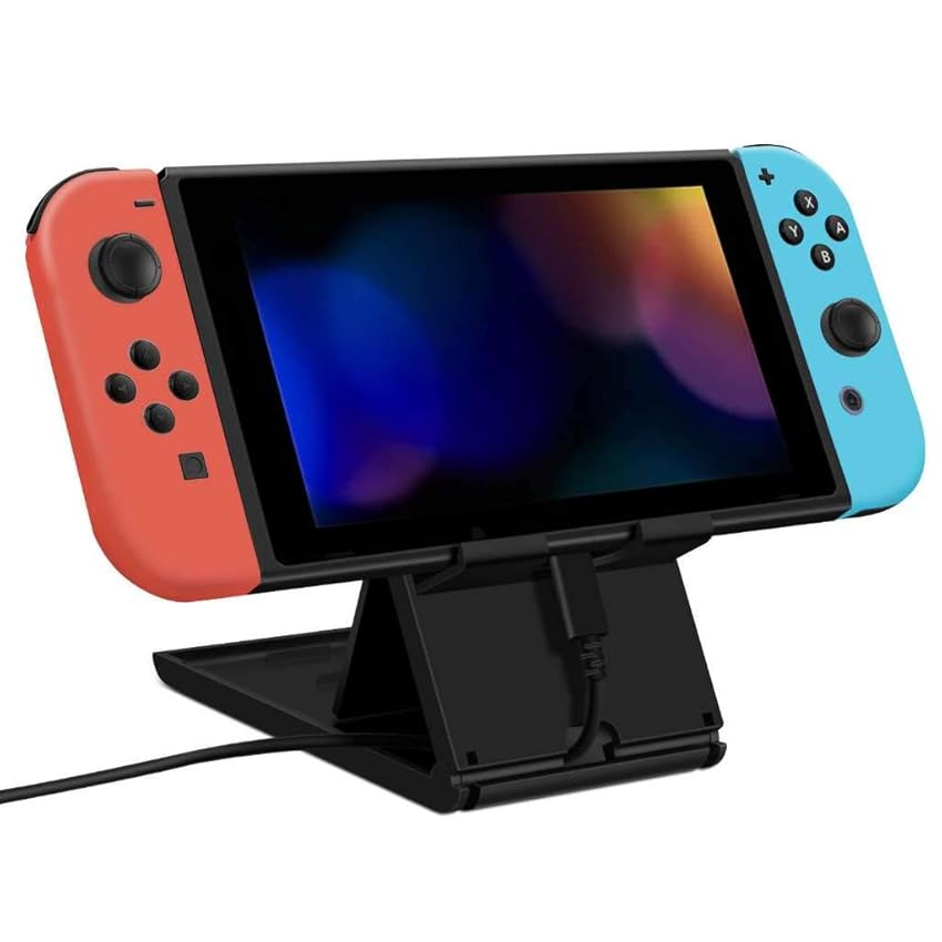 HORI Playstand - Supporto nero per Nintendo Switch - Licenza Ufficiale Nintendo