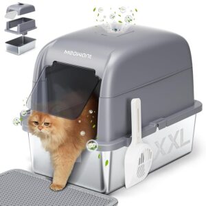 Meowant Lettiera Gatto in Acciaio Inox