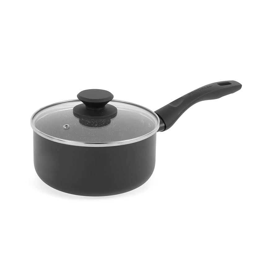 Progress Marble Ceramic Casseruola Antiaderente - Alluminio Ø 18 cm Pentola Con Coperchio