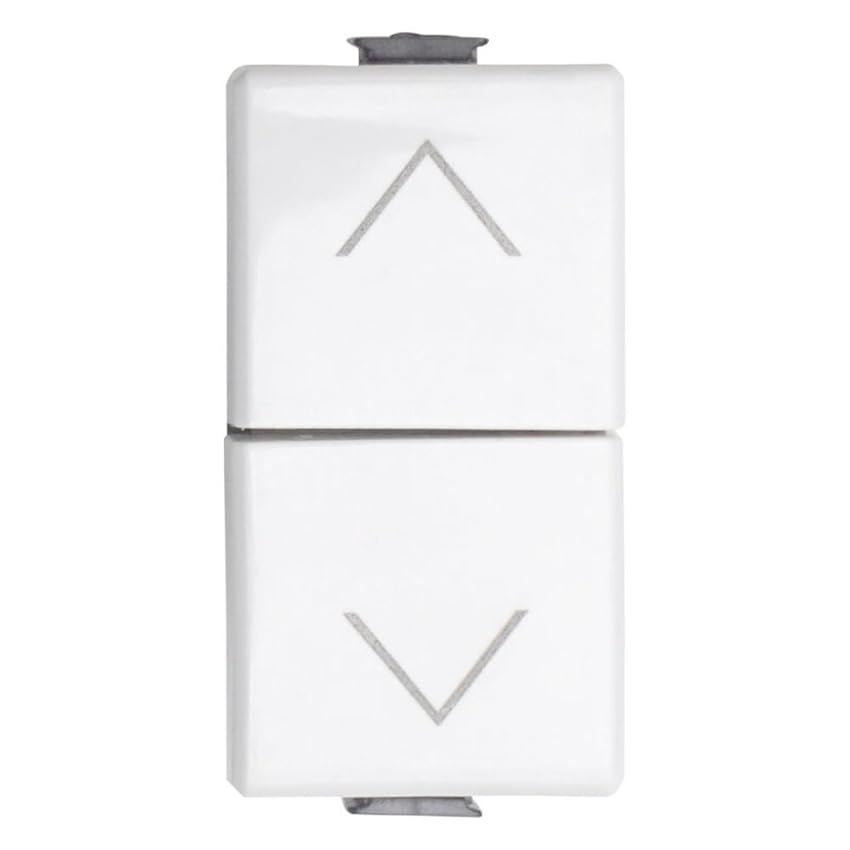 Interruttore doppio interbloccato saliscendi tapparella 1P 10A Compatibile Bticino Matix