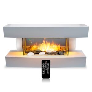 Classic Fire Camino Elettrico Toronto - 230V/2000W - Bianco - Stufa