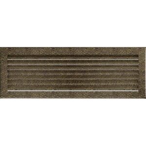 Griglia di ventilazione KRATKI FRESH | 17 x 49 cm | Nero-oro | Griglia aria calda