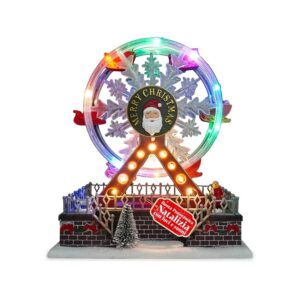 Avilia &ndash; Ruota Panoramica Animata Joywheel Giostra Natalizia con Luci LED Colorate e Musica