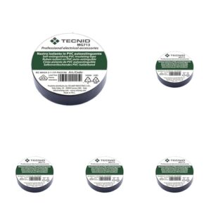 TECNID Nastro Isolante in PVC - 15mm x 10mt - Spessore 0