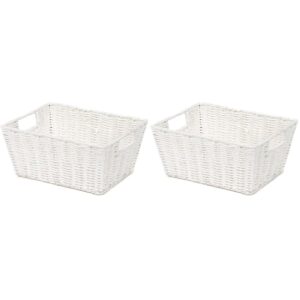 Compactor Etna Cesto Rettangolare in Carta Intrecciata a Mano