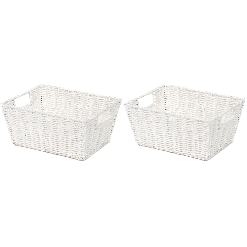 Compactor Etna Cesto Rettangolare in Carta Intrecciata a Mano