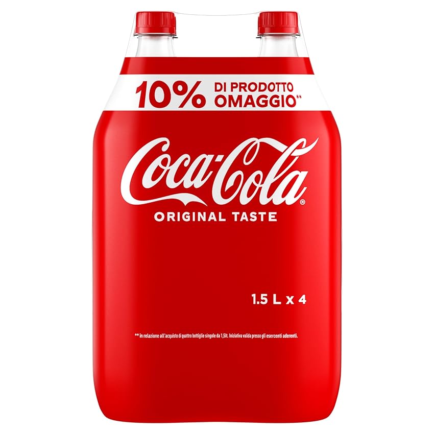 Coca-Cola Original - 4 Bottiglie da 1