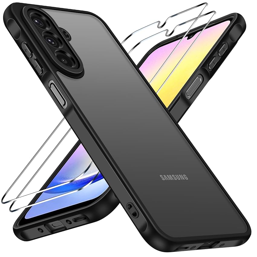 iVoler Cover Opaca per Samsung Galaxy A26 5G con 2 Pezzi Vetro Temperato