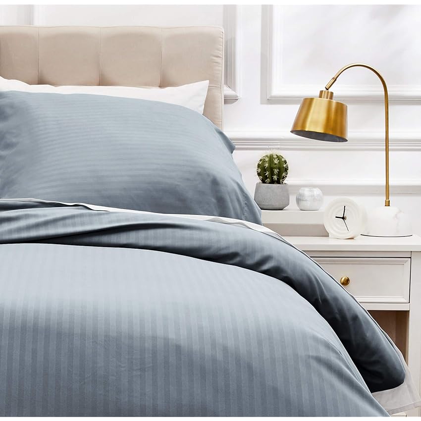 Amazon Basics Set copripiumino Singolo in microfibra